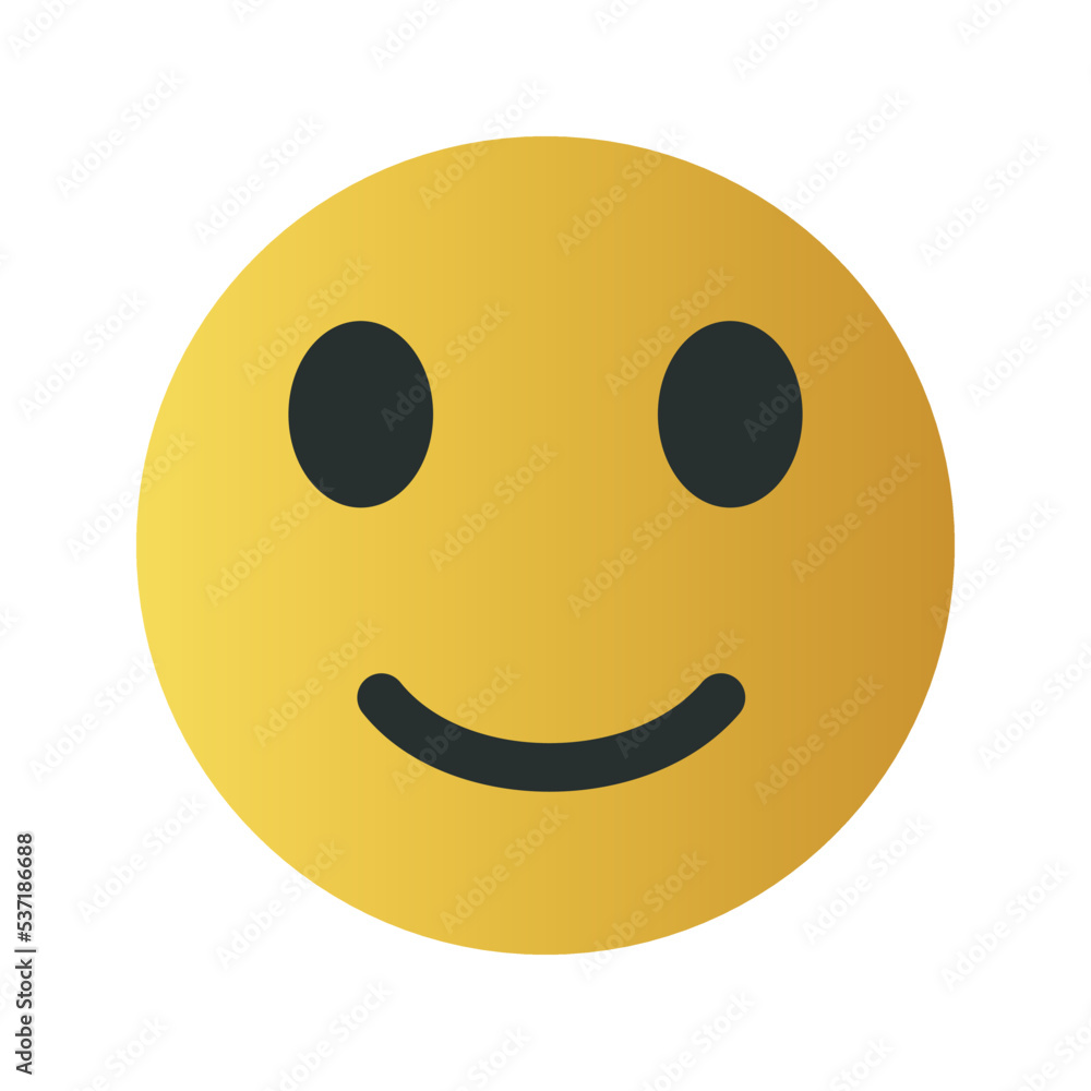 Fototapeta premium Yellow Cute Emoticon 