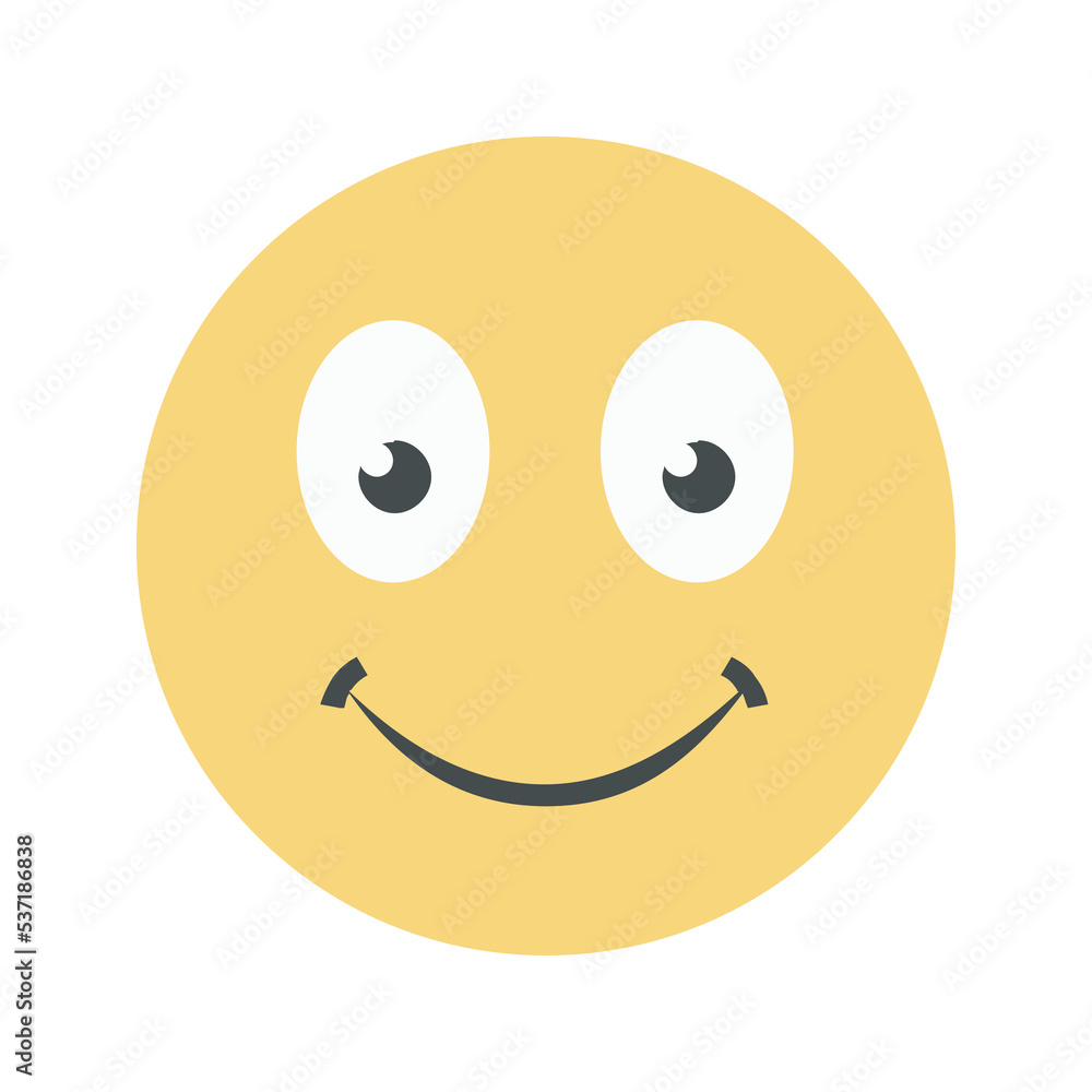 Fototapeta premium Yellow Cute Emoticon 