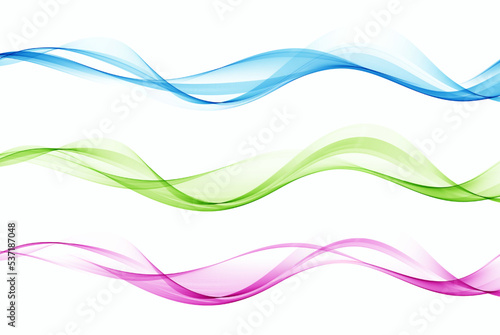 Collection of wavy shapes. Transparent element Wave background, wave flow.