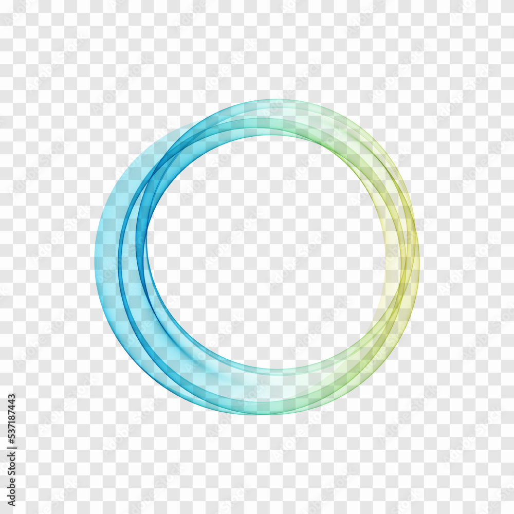Blue, green circle. Transparent abstract lines in a circle. Banner design. Blue, green circle. Transparent abstract lines in a circle. Banner design.