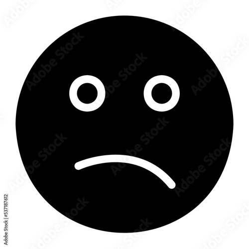 confused glyph icon