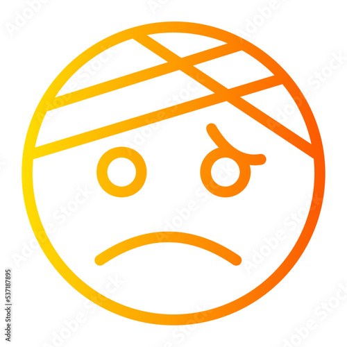 injured gradient icon