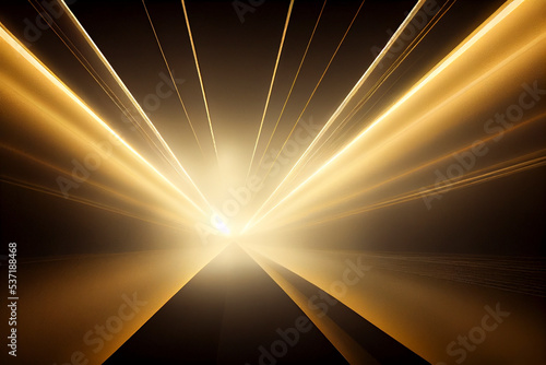 Gold light rays effect for background