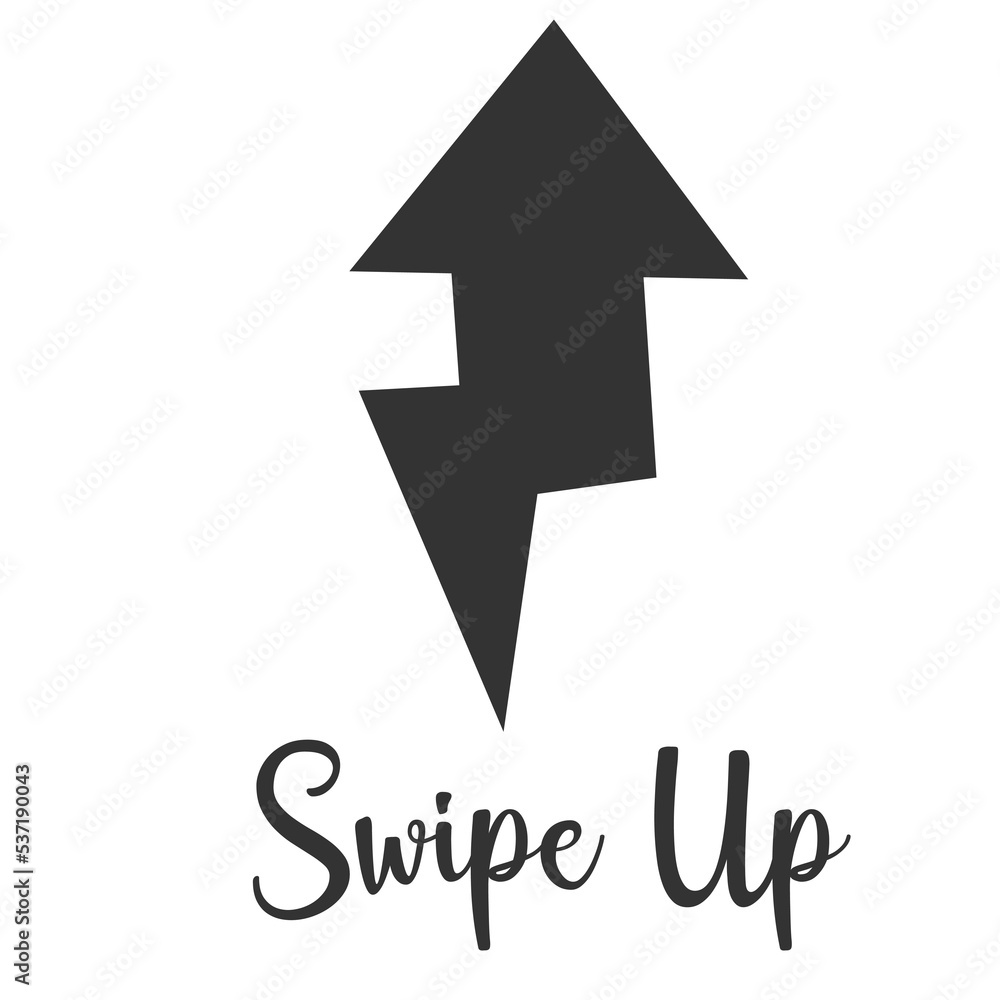Text swipe up. Social media concept. Text swipe up. Social media concept.