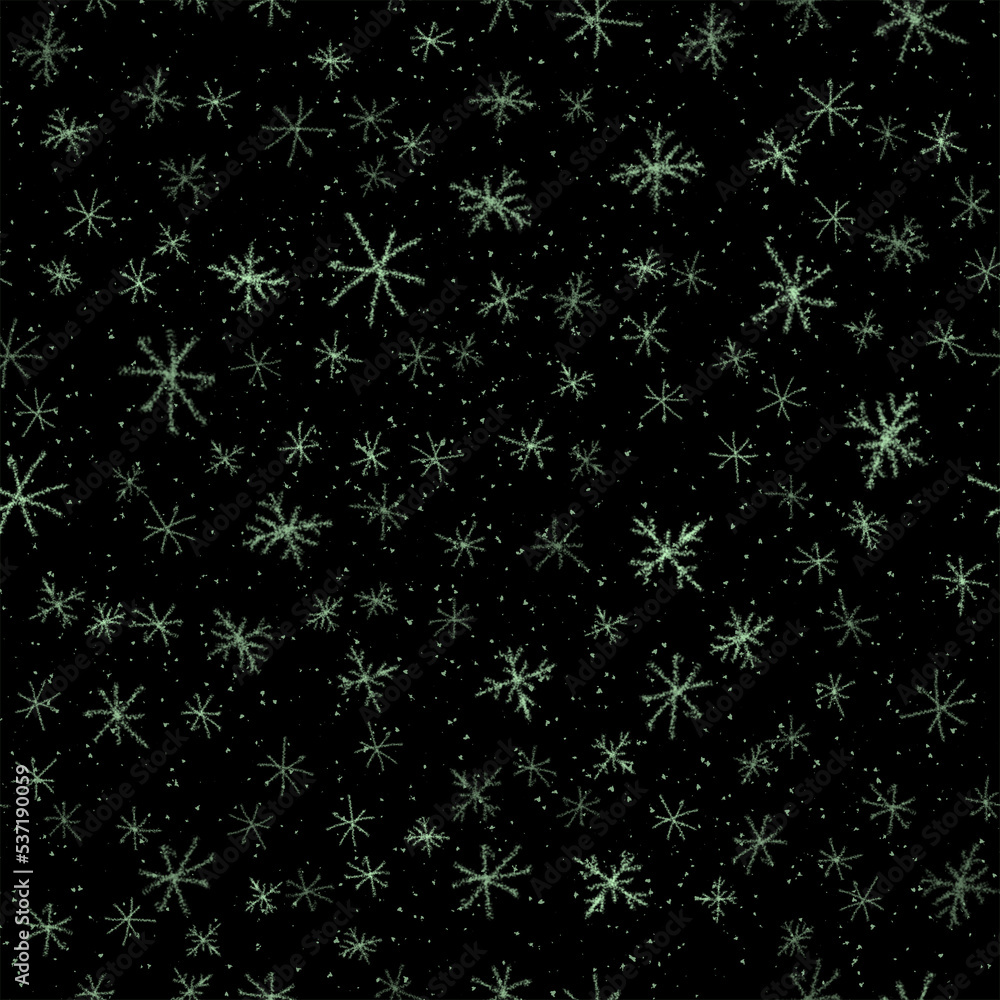 Hand Drawn Snowflakes Christmas Seamless Pattern. Subtle Flying Snow Flakes on chalk snowflakes Background. Authentic chalk handdrawn snow overlay. Cool holiday season decoration. Hand Drawn Snowflakes Christmas Seamless Pattern. Subtle Flying Snow Flakes on chalk snowflakes Background. Authentic chalk handdrawn snow overlay. Cool holiday season decoration.