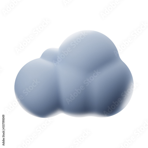 premium cloud user interface icon 3d rendering on isolated background  © Alper