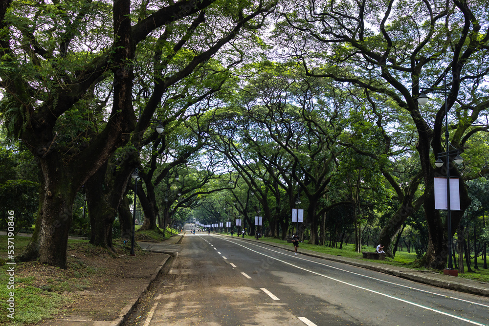 People who visit for enjoy weekend the University of Philippines Diliman , Quezon City, Metro Manila , Philippines