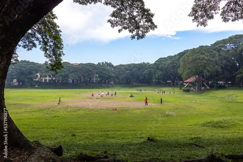 People who visit for enjoy weekend the University of Philippines Diliman , Quezon City, Metro Manila , Philippines