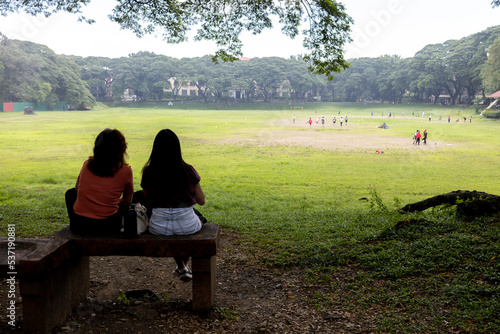 People who visit for enjoy weekend the University of Philippines Diliman , Quezon City, Metro Manila , Philippines