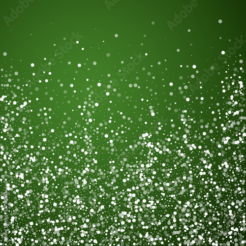 Magic falling snow christmas background. Subtle