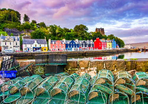 Tobermory - a working fishing town  photo
