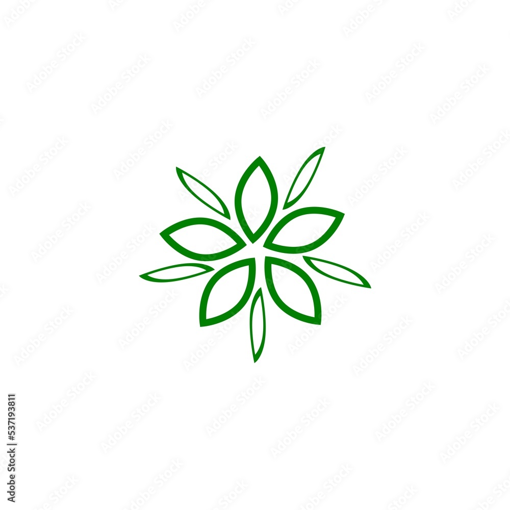 White Leaf Eco symbol icon isolated with long shadow background