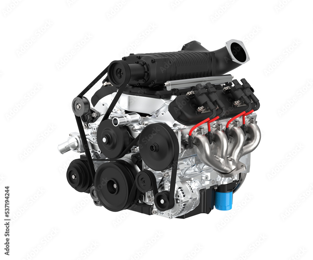 Engine isolated on transparent background Engine isolated on transparent background