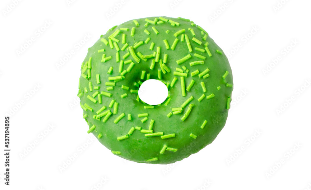 green round donut isolate green round donut isolate