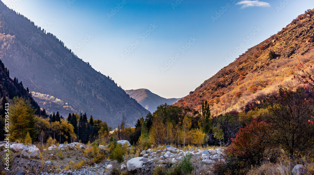 landscape with mountains and snow landscape with mountains and snow