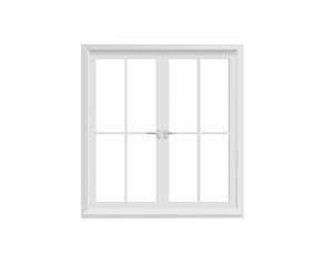 Isolated white window PNG transparent