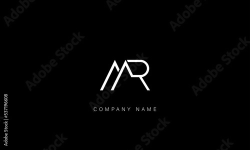 MR, RM Abstract Letters Logo Monogram