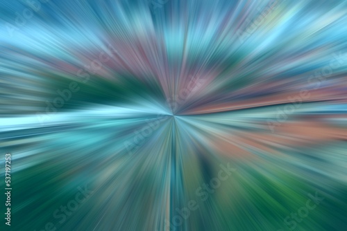 Light speed effect blurred motion