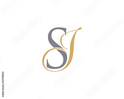 Letter S and I or J Logo Icon 001