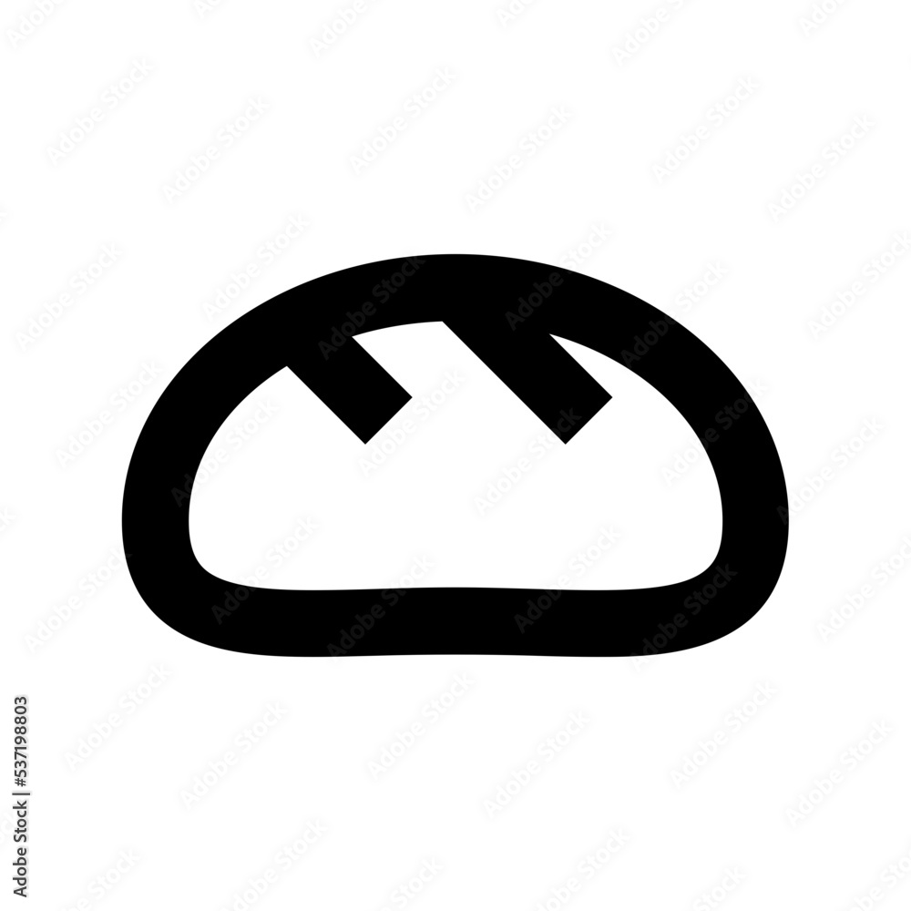 Baguette Flat Vector Icon Baguette Flat Vector Icon
