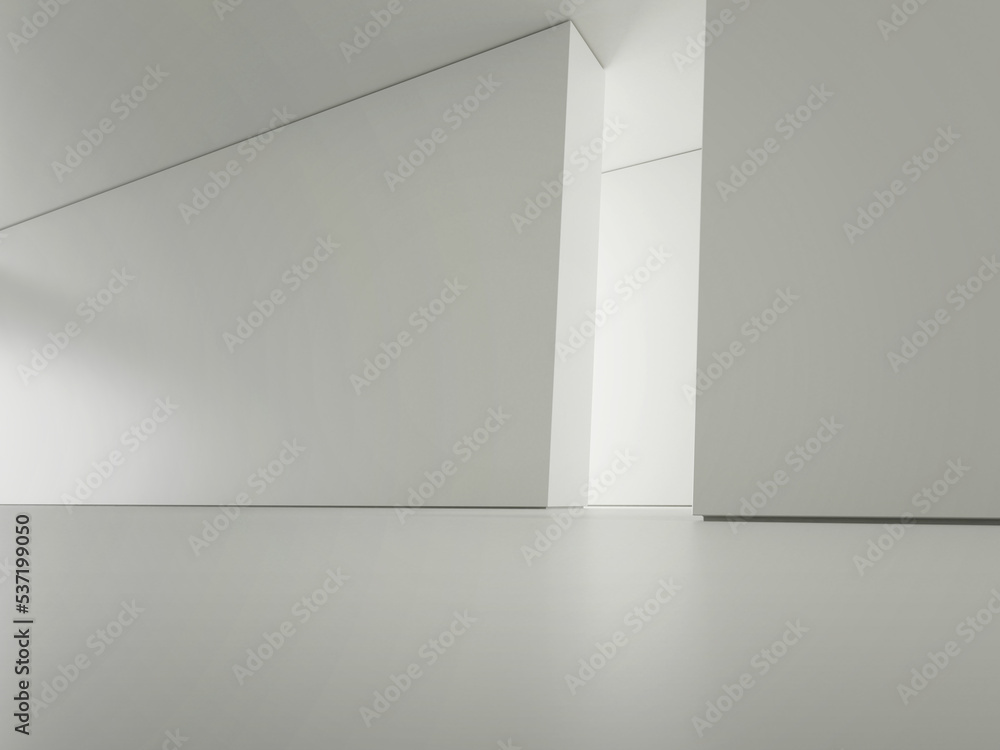 3d render of abstract concrete architecture design. 3d render of abstract concrete architecture design.