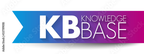KB - Knowledge Base is a technology used to store complex structured and unstructured information used by a computer system, acronym concept background