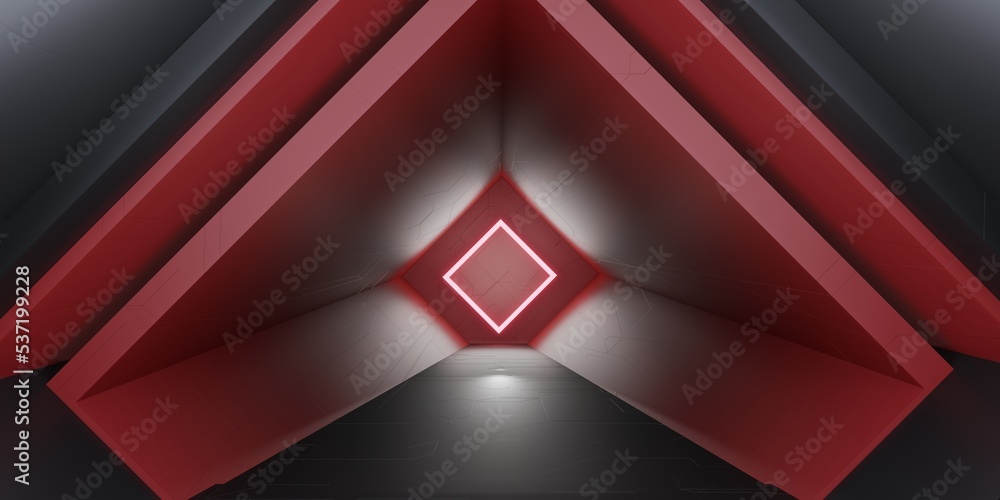 technology tunnel neon modern corridor laser light tunnel neon light 3d illustration technology tunnel neon modern corridor laser light tunnel neon light 3d illustration