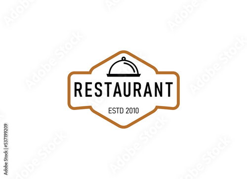 Modern logo of restaurant. Restaurant logo template. 