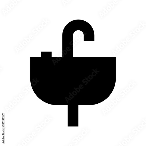 Wash Basin Flat Vector Icon