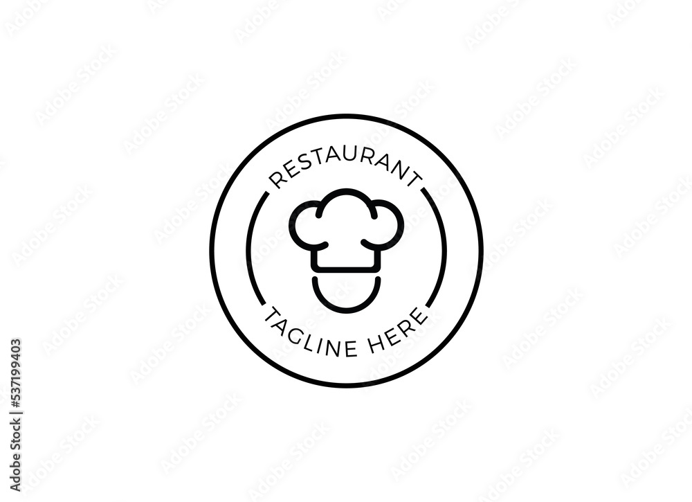 Modern logo of restaurant. Restaurant logo template. Modern logo of restaurant. Restaurant logo template.