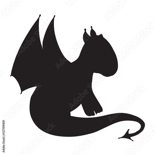 Dinosaur silhouette. Dinosaurs and Jurassic dino monsters icons. Vector silhouette of triceratops or T-rex, brontosaurus and stegosaurus, ceratosaurus and parasaurolophus reptile