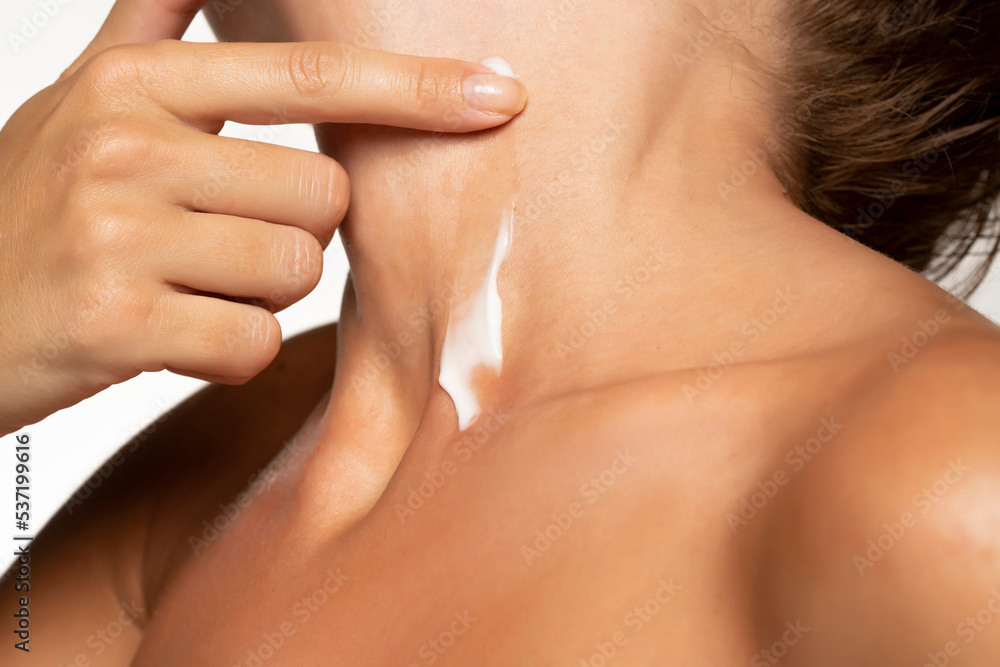 © vladimirfloyd - Closeup photo of lady sensual aesthetic beauty touch hand arm silky neck skin © vladimirfloyd - Closeup photo of lady sensual aesthetic beauty touch hand arm silky neck skin