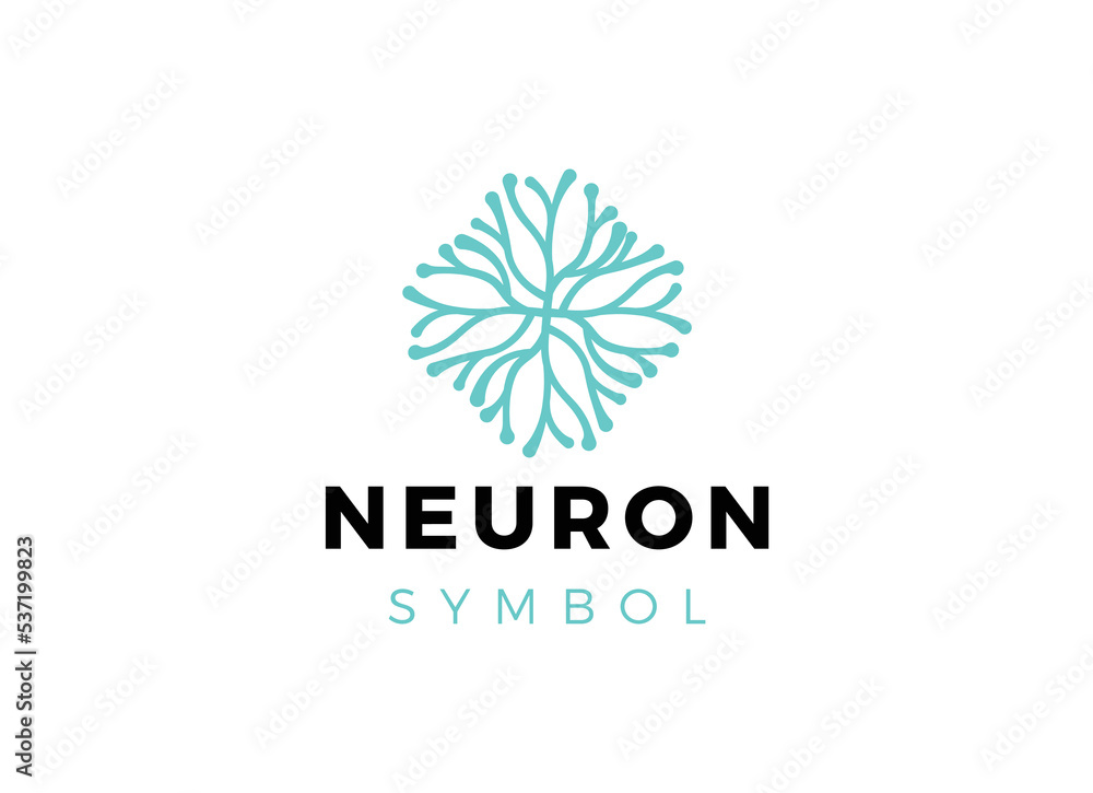 Abstract Neuron logo template vector Abstract Neuron logo template vector