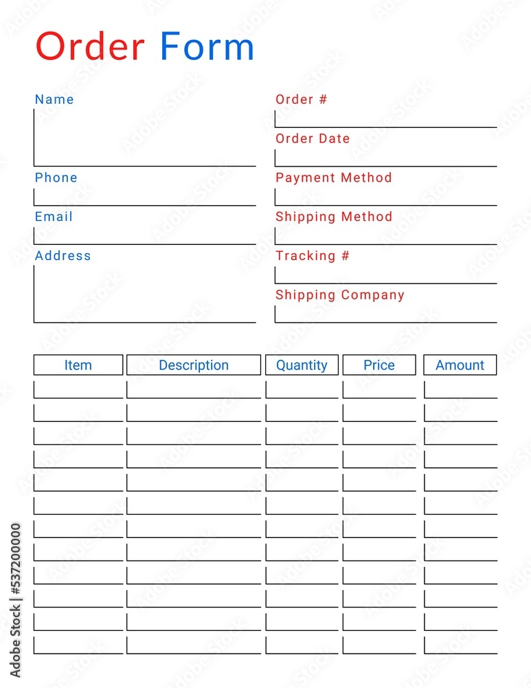 Order Form Template. Colourful Order Form Template. Downloadable Planner Template. Order Form Template. Colourful Order Form Template. Downloadable Planner Template.