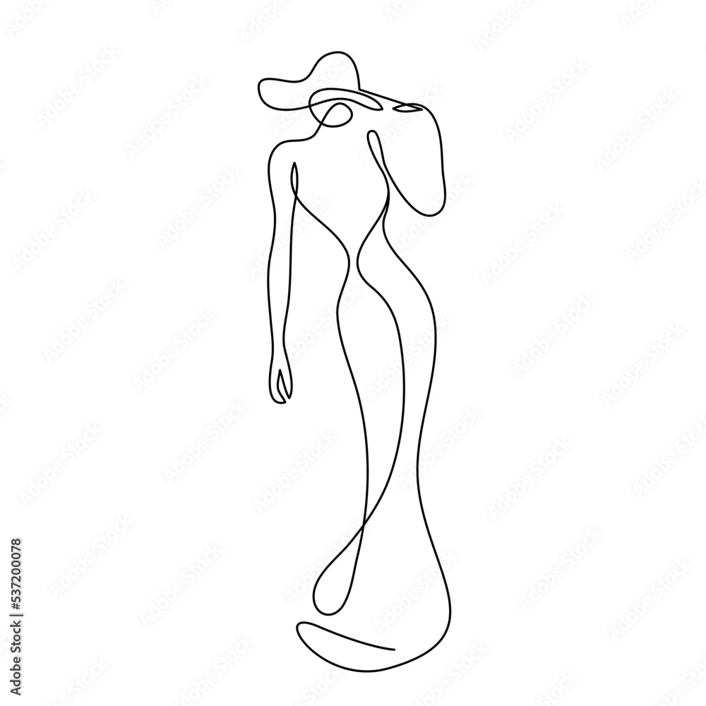 Elegant Female Silhouette Continuous One Line Drawing. Woman Dress Fashion Minimalist Illustration. Woman Minimal Sketch Drawing. fashion Beauty Single Line for Home Decor, Wall Art. Vector EPS 10 Elegant Female Silhouette Continuous One Line Drawing. Woman Dress Fashion Minimalist Illustration. Woman Minimal Sketch Drawing. fashion Beauty Single Line for Home Decor, Wall Art. Vector EPS 10