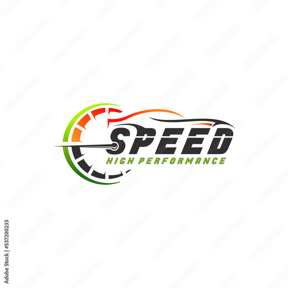 Fototapeta premium Fast and speed vector logo template