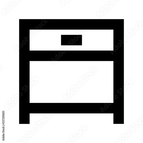 Chest of Drawers Flat Vector Icon