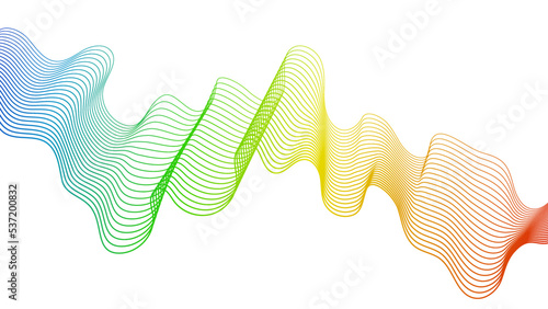 Abstract backdrop with wave gradient lines photo