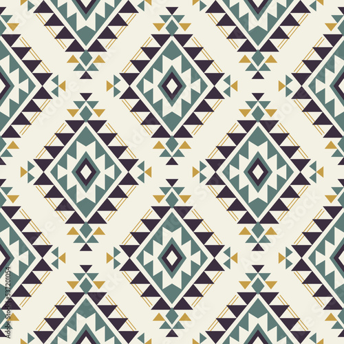 Native Aztec, Navajo seamless pattern. Tribal geometric print. Ethnic colorful design wallpaper, fabric, cover, textile, rug, blanket.