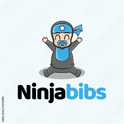Ninja bibs logo design