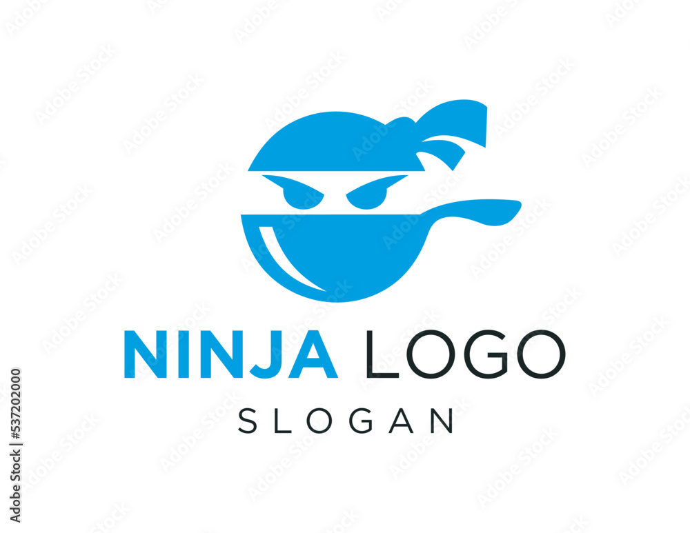 Logo design about Ninja on white background. created using the CorelDraw application. Logo design about Ninja on white background. created using the CorelDraw application.
