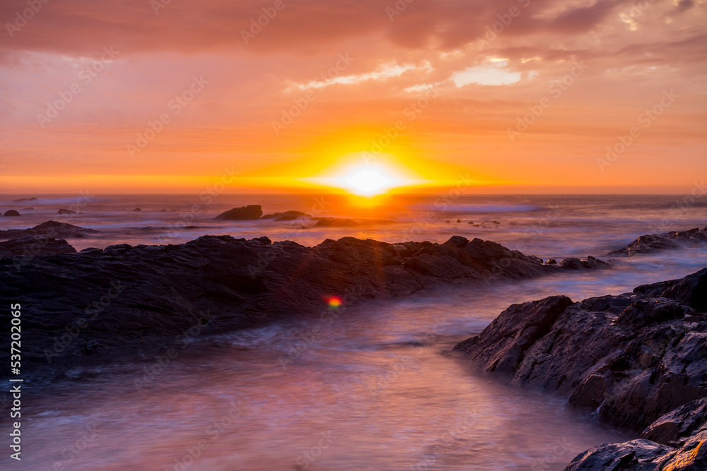 golden sunrise over the ocean golden sunrise over the ocean
