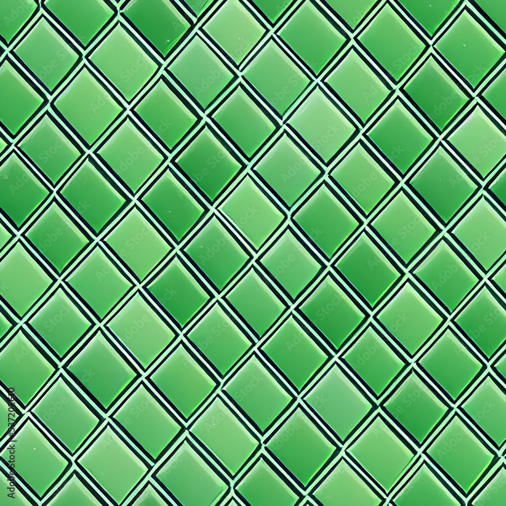 Green geometric seamless tile pattern Green geometric seamless tile pattern