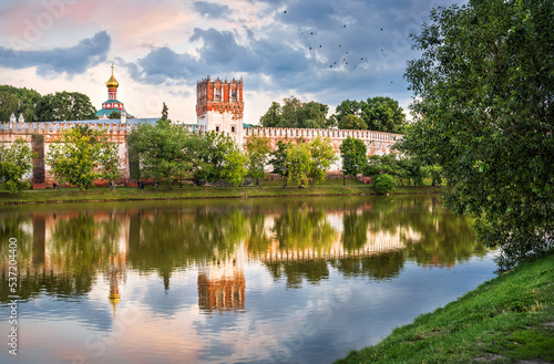 Dormition Church and tower of Novodevichy Convent, Moscow