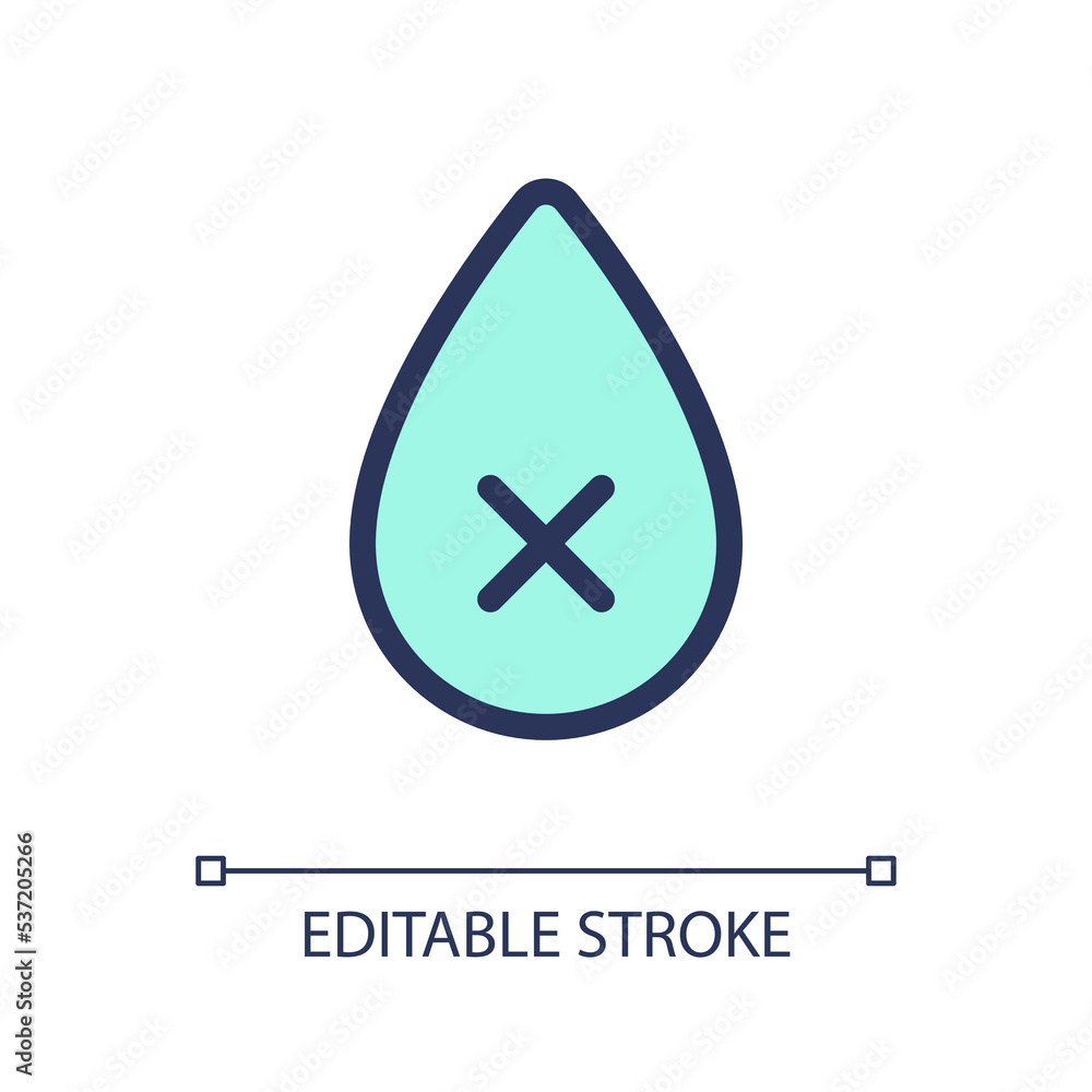 Dehydration pixel perfect RGB color ui icon. Restriction and prohibition. Simple filled line element. GUI, UX design for mobile app. Vector isolated pictogram. Editable stroke. Arial font used Dehydration pixel perfect RGB color ui icon. Restriction and prohibition. Simple filled line element. GUI, UX design for mobile app. Vector isolated pictogram. Editable stroke. Arial font used