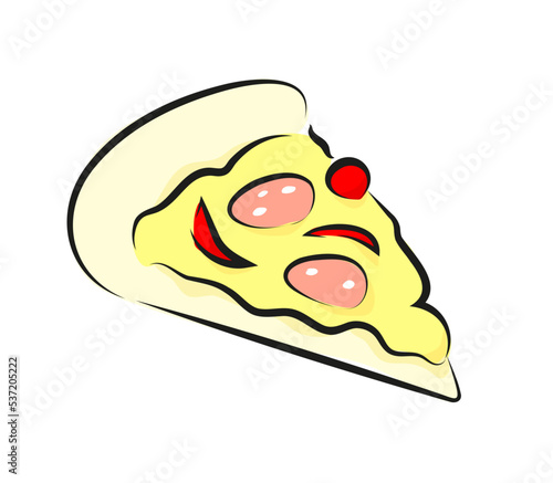 Kawałek pizzy ilustracja