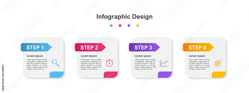Colorful abstract business infographic template Colorful abstract business infographic template