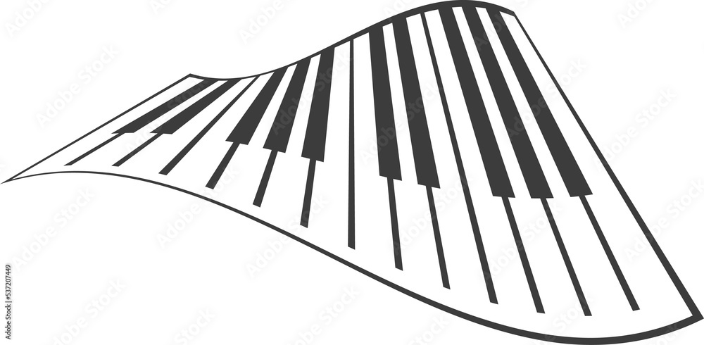 Naklejka premium Piano, jazz
