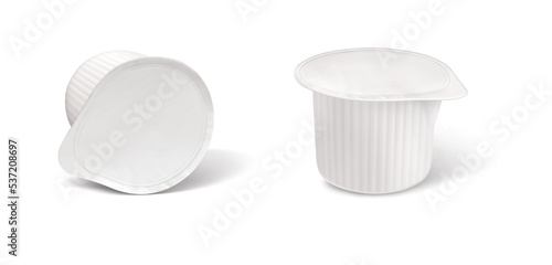 Tableau sur toile Creamer, illustration, isolated on white background, realism, photo realistic