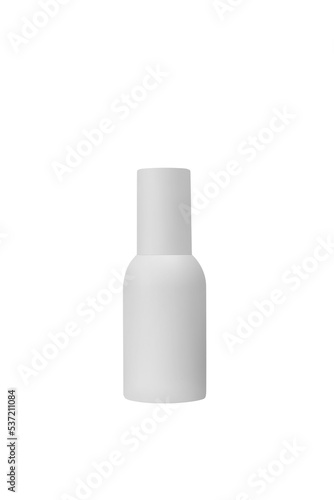 Fototapeta Naklejka Na Ścianę i Meble -  White Plastic bottle for medicine,cosmetics,cream, gel, skin care, liquid soap, shampoo and lotion, isolated on white background